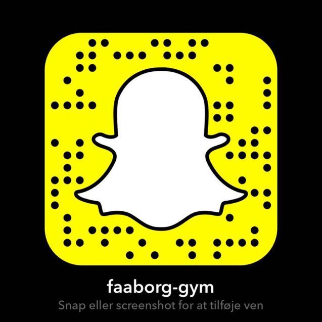 6. Faaborg Gymnasiums på Snapchat På PR-udvalgets vegne kan jeg glædeligt meddele, at Faaborg Gymnasium OGSÅ er kommet på snapchat.
