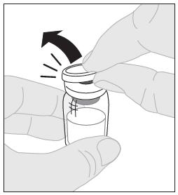 7. Anvisninger til klargøring og administration Proceduren nedenfor beskriver klargøring og administration af ALPROLIX. ALPROLIX administreres som intravenøs (i.v.) injektion, efter pulveret til injektionsvæske er blevet opløst i den vedlagte solvens i den fyldte injektionssprøjte.