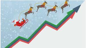Santa Rally vs The Economy Lavere renter og midlertidig våbenhvile i handelskrigen er positivt nyt for markederne, som meget vel kan se et santa rally i resten af december om alt går vel Men der er