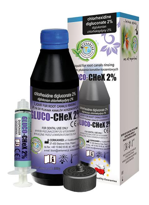 2% klorhexidin 17% EDTA Gluco-Chex Flaske med 500g Varenummer: 91107 Normalpris 300 kr.