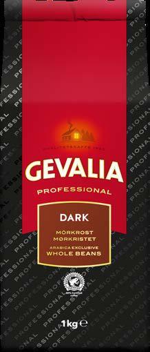 GEVALIA PROFESSIONAL ØKOLO- GISK HELBØNNE En lækker mild kaffe med en balanceret aromatisk