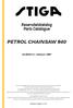 Reservdelskatalog Parts Catalogue PETROL CHAINSAW Season 1997