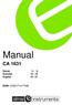 Manual CA 1631 EAN: Dansk 3-9 Svenska English 19-27