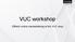 VUC workshop. Effektiv online markedsføring af din VUC shop