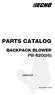 PARTS CATALOG BACKPACK BLOWER PB-620(36)