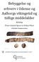 Bebyggelse og erhverv i Odense og Aalborgs vikingetid og tidlige middelalder