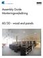 Assembly Guide Monteringsvejledning. 60/30 - wood end panels