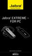 Jabra EXTREME FOR PC. jabra. Brugervejledning
