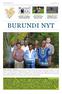 NYHEDSBREV NR. 2 29. APRIL 2015 BURUNDI NYT