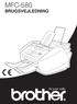 MFC-580 BRUGSVEJLEDNING. EDNord - Istedgade 37A- 9000 Aalborg - telefon 96333500