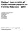 Rapport over revision af Fødevaredirektoratets kontrol med fødevarer i 2003