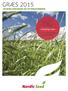 GRÆS 2015 GRÆSBLANDINGER OG EFTERAFGRØDER