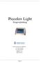 Piccolo Light Brugsvejledning