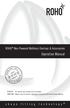 Operation Manual. ROHO Non-Powered Mattress Overlays & Accessories