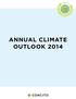 ANNUAL CLIMATE OUTLOOK 2014