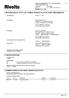 Sikkerhedsdatablad i h.t. forordning (EF) 1907/2006 (REACH) Trykkedato 26.01.2009 Revision 21.11.2008 (DK) Version 1.7 Rivolta S.L.X.