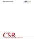 CSR Corporate Social Responsa bility - Rapport 2015