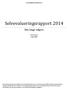 Selvevalueringsrapport 2014