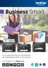 Business Smart ALT-I-ÉN INKJETMODELLER, SOM BRINGER DIN VIRKSOMHEDS PRINT TIL NYE HØJDER. VELKOMMEN TIL PRINT 3.0