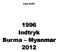 Aage Staffe. 1996 Indtryk Burma Myanmar 2012