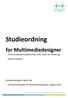Studieordning for Multimediedesigner