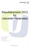 Resultatrevision 2012 for Jobcenter Hedensted