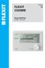 FLEXIT CS2000 Brugsvejledning