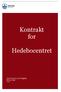Kontrakt for. Hedebocentret