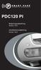 PDC120 PI. Betjeningsvejledning Version 120.3. Installationsvejledning Version 120.4