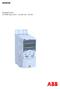 ACS350. Brugermanual ACS350-drev (0,37 22 kw, 0,5 30 HP)