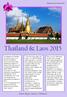 Thailand & Laos Program 2015. Thailand & Laos 2015