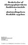 Beskrivelse af Akutsygeplejerskens funktionsområde i akutmodtagelsen Roskilde sygehus