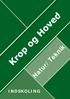 Krop og Hoved. Natur/Teknik INDSKOLING