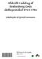 Afskrift i uddrag af Brahesborg Gods skifteprotokol 1763-1786 Udarbejdet af Ejvind Rasmussen