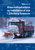 Regulativ. Vintervedligeholdelse og renholdelse af veje i Silkeborg Kommune
