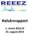Halvårsrapport 1. marts 2014 til 31. august 2014