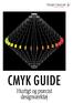 Triangle Colorscale. Created for design CMYK GUIDE. .. Hurtıgtogpræcıst. desıgnværktøj