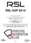 Horsens BK RSL CUP 2015. Byder velkommen til U17 E