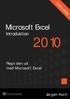 Microsoft Excel Introduktion