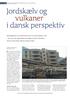 Jordskælv og vulkaner i dansk perspektiv