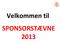 Velkommen til SPONSORSTÆVNE 2013