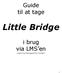 Guide til at tage. Little Bridge. i brug via LMS en. Learning Management System