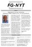 FG-NYT. Frederiksborg Gymnasium og Hf. Rektor. Velkommen til 1.g- og 1.hf-eleverne Velkommen tilbage til skolen til 2.hf-, 2.g- og 3.