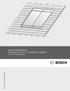 Monteringsvejledning Solfanger, type FKC-1, integreret i tagflade for Bosch solvarmeanlæg 6 720 614 198 DK (2006/04)