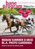 program INDIAN SUMMER D MOD BL.A. PHOTO GARDENIA MASSER AF FINE HESTE PÅ NORDISK LØRDAG BEMÆRK 1. LØB STARTER KL. 18.55