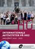 Internationale aktiviteter på HG2
