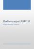 Kvalitetsrapport 2012-13. Holbæk kommune - Skoledel