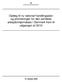 Oplæg til ny national handlingsplan og prioriteringer for den samlede arbejdsmiljøindsats i Danmark frem til udgangen af 2010