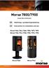 Morsø 7800/7900. Design Monica Ritterband. Opstillings- og betjeningsvejledning. Instructions for installation and use