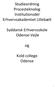 Studieordning Procesteknolog Institutionsdel Erhvervsakademiet Lillebælt. Syddansk Erhvervsskole Odense-Vejle. Kold college Odense